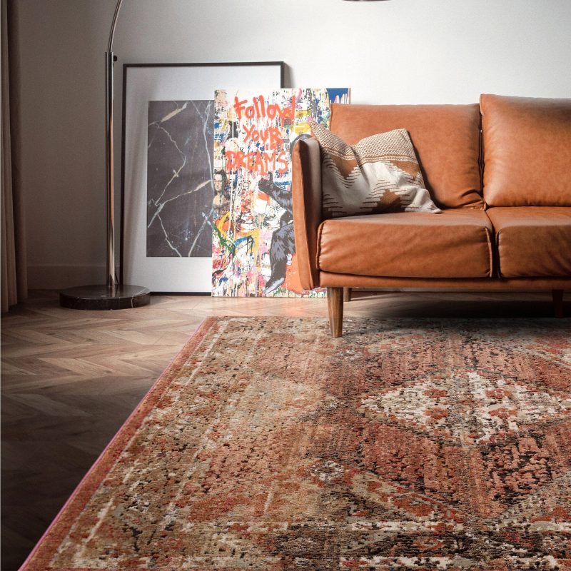 Covor traditional persan model geometric Zola Tark 26 mm 155x230 cm ZOLA1552300008 - imagine 3