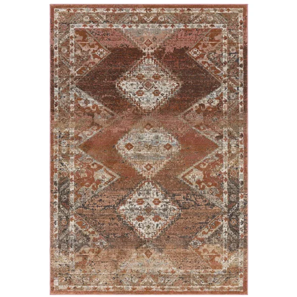 Covor traditional persan model geometric Zola Tark 17 mm 120x170 cm ZOLA1201700008