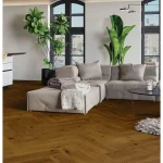 Parchet Stejar Brown Sugar Herringbone 180 - Model Brad Clasic Barlinek 1WC000026, 14x180x725 mm