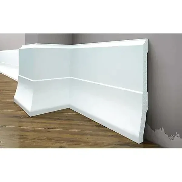 Plintă decorativă, albă, DUROTEC 35, 25x160x2440 mm
