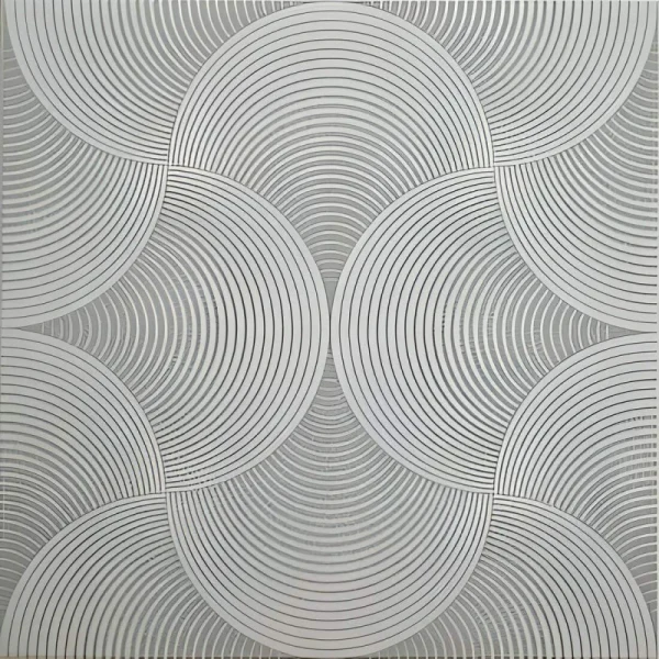 Tavan polistiren iluzie optica, alb argintiu, Trans 2S, 50x50 cm, 30 mp/pachet