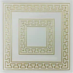 Tavan Fals Decorativ Retro S Z Gri cu Auriu x cm