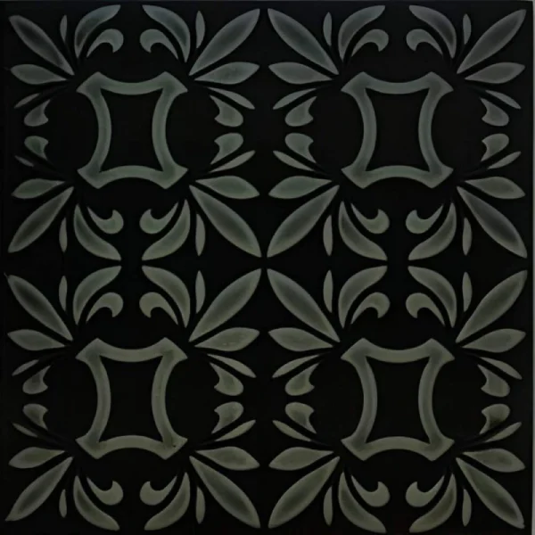 Tavan decorativ Retro c s negru argintiu model floral x cm