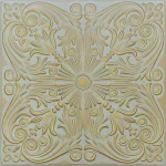 Tavan fals decorativ Retro 76 S-Z gri cu auriu 50×50 cm 26 mp/pachet