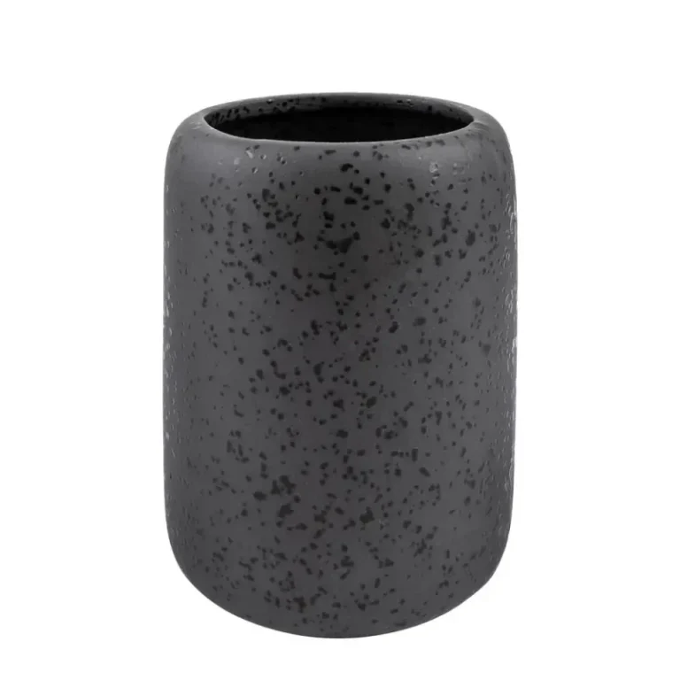 Pahar periuță de dinți, ceramică gri mat, Hades, AWD02191803, AWD Interiors