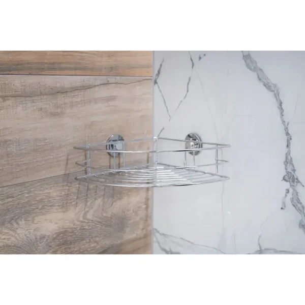 Raft metalic coltar pentru baie, cromat, AWD02081130, AWD Interiors