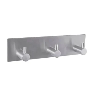 Agățător de perete triplu, inox, AWD02091294, AWD Interiors, 4kg
