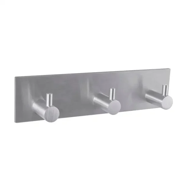 Agățător de perete triplu, inox, AWD02091294, AWD Interiors, 4kg