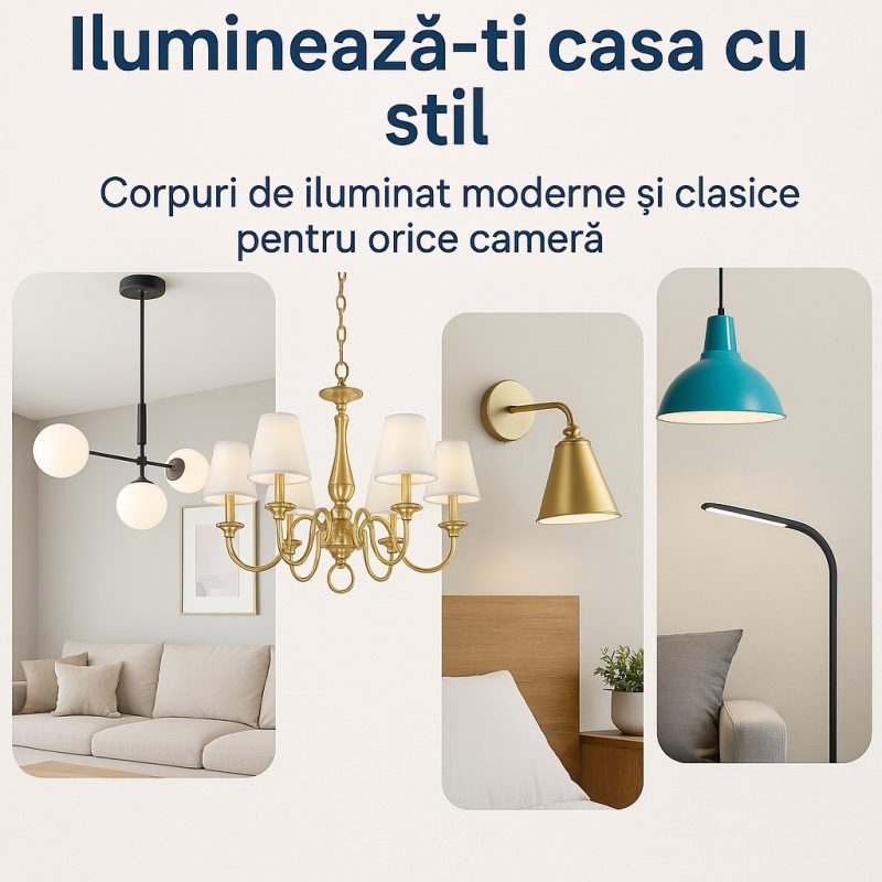 Tipuri de iluminare în decorațiuni