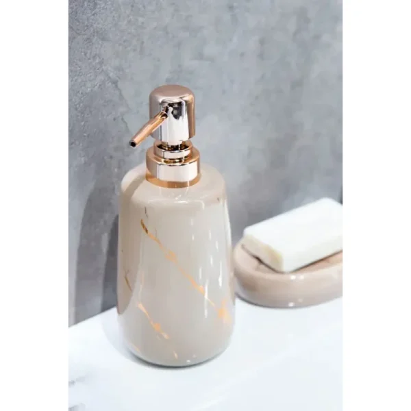 Dispenser săpun lichid, aspect marmura, Diosa, AWD02191745, AWD Interiors