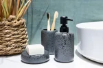 Săpunieră, ceramică antracit, Hades, AWD02191804, AWD Interiors