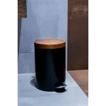 Coș de gunoi, oțel vopsit negru, AWD02031786, AWD Interiors, 5L