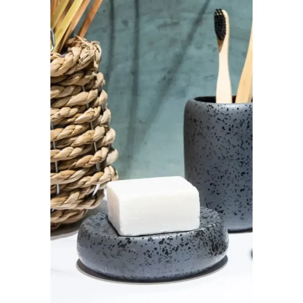 Săpunieră, ceramică antracit, Hades, AWD02191804, AWD Interiors