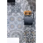 Suport hârtie igienică negru, bambus, metal, AWD02091765, AWD Interiors