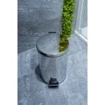 Coș de gunoi cu pedală, oțel inoxidabil, AWD02030011, AWD Interiors, 20L
