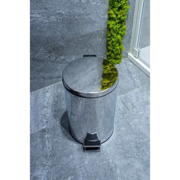 Coș de gunoi cu pedală, oțel inoxidabil, AWD02030011, AWD Interiors, 20L