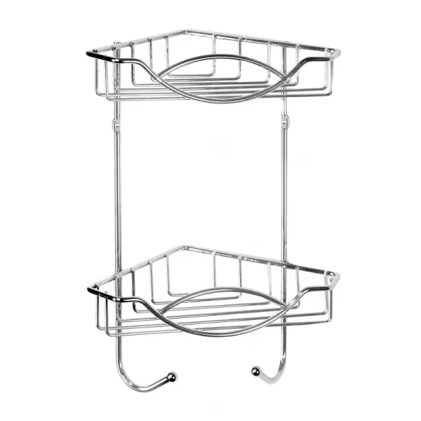 Raft metalic baie dublu, cromat, AWD02080049, AWD Interiors, 22cm