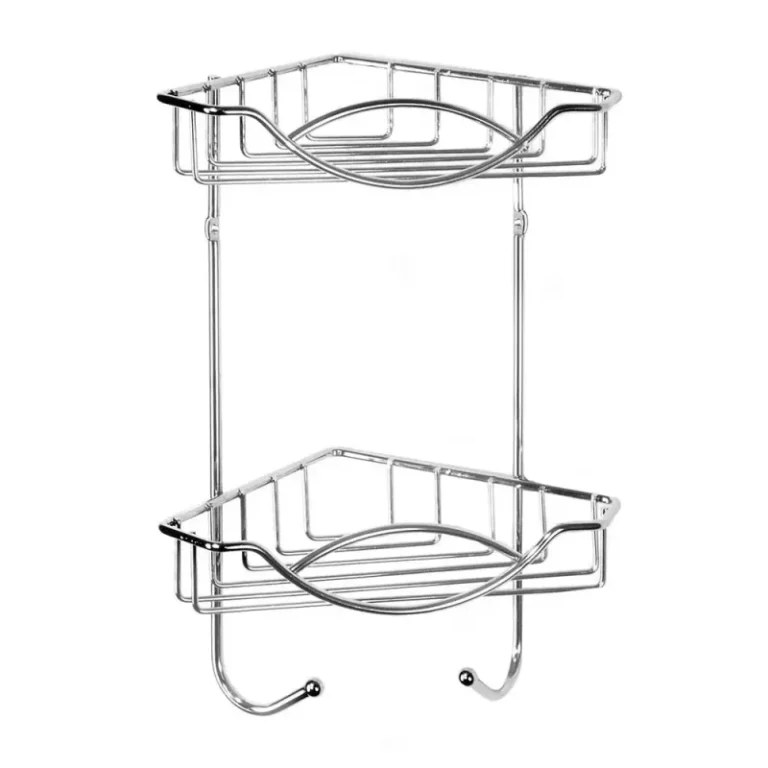 Raft metalic baie dublu, cromat, AWD02080049, AWD Interiors, 22cm