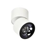 Plafonieră orientabilă albă LED CCT, design tehnic, Brema Light Prestige