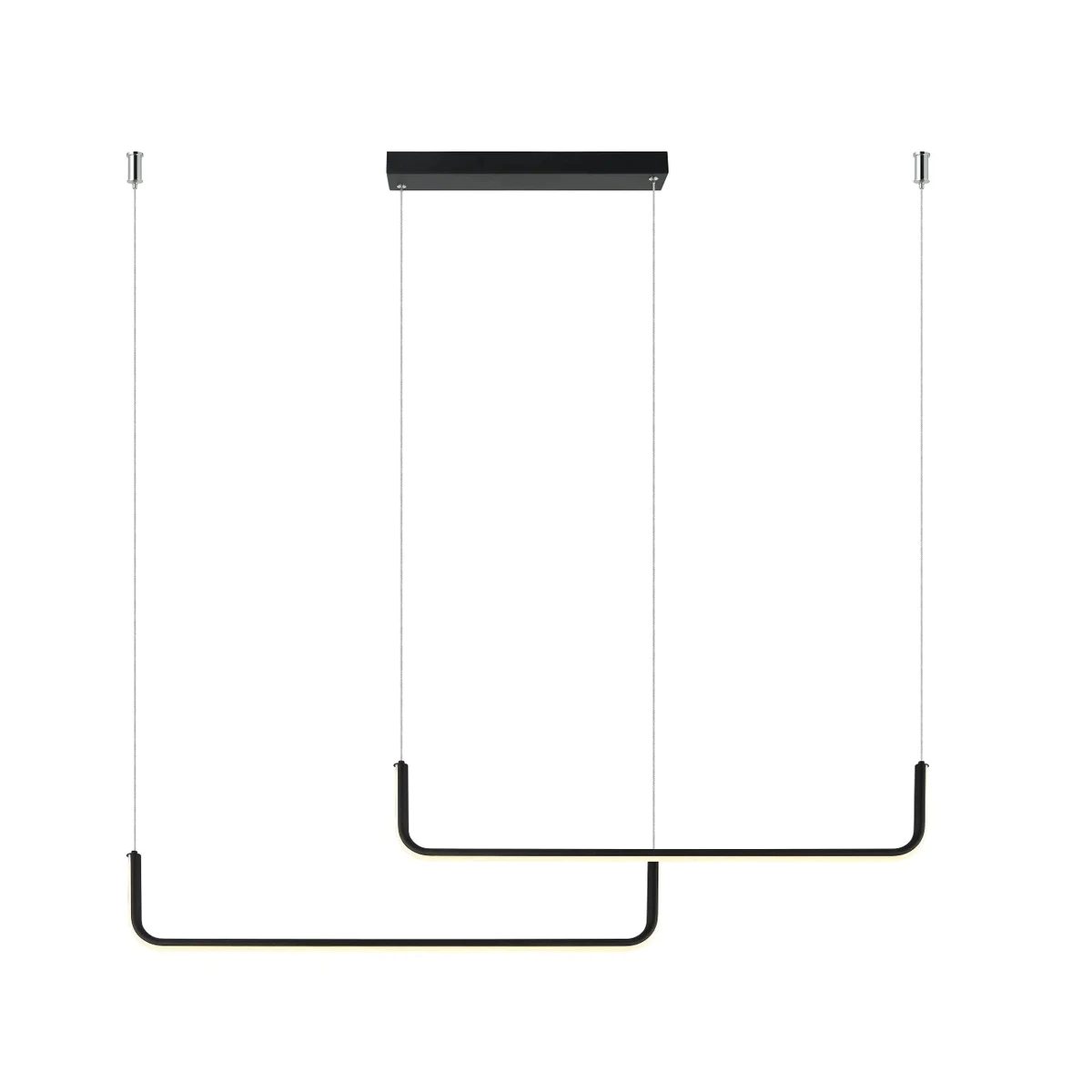 Lampă suspendată neagră LED CCT Lampă suspendată neagră LED CCT