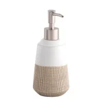 Dispenser săpun cu pompă, ceramică, Isana, AWD02191438, AWD Interiors, 465 ml