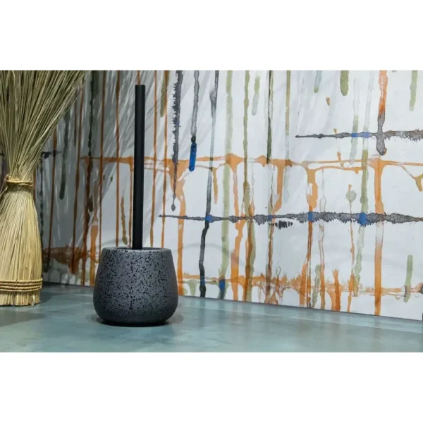 Perie WC ceramică Hades, mată antracit, AWD02191805, AWD Interiors