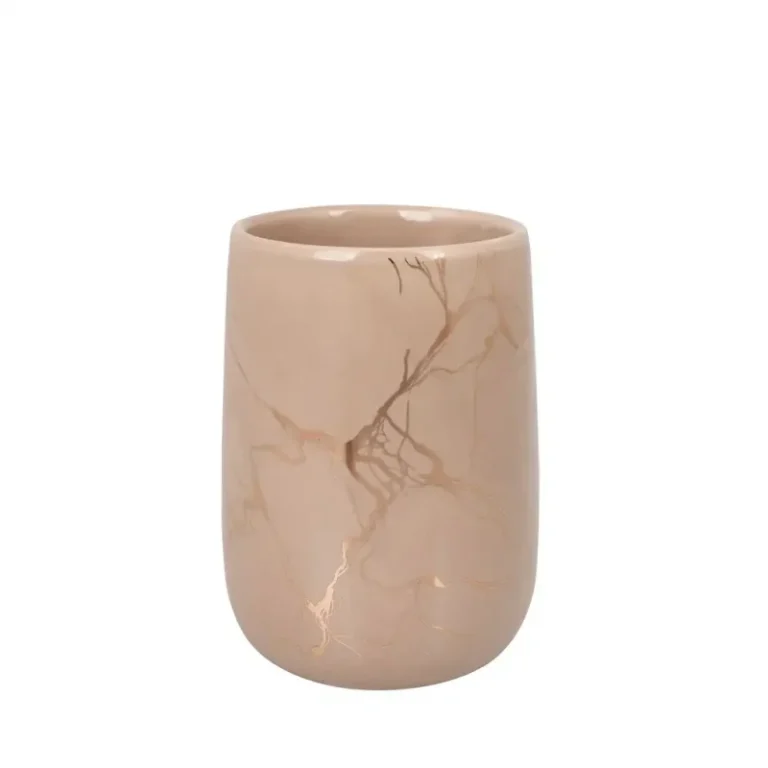 Pahar periuță de dinți , aspect marmură, Diosa, AWD02191746, AWD Interiors, 300g
