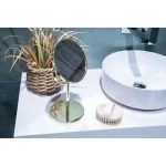 Oglindă machiaj, aurie, oțel, sticlă, AWD02091858, AWD Interiors 15cm