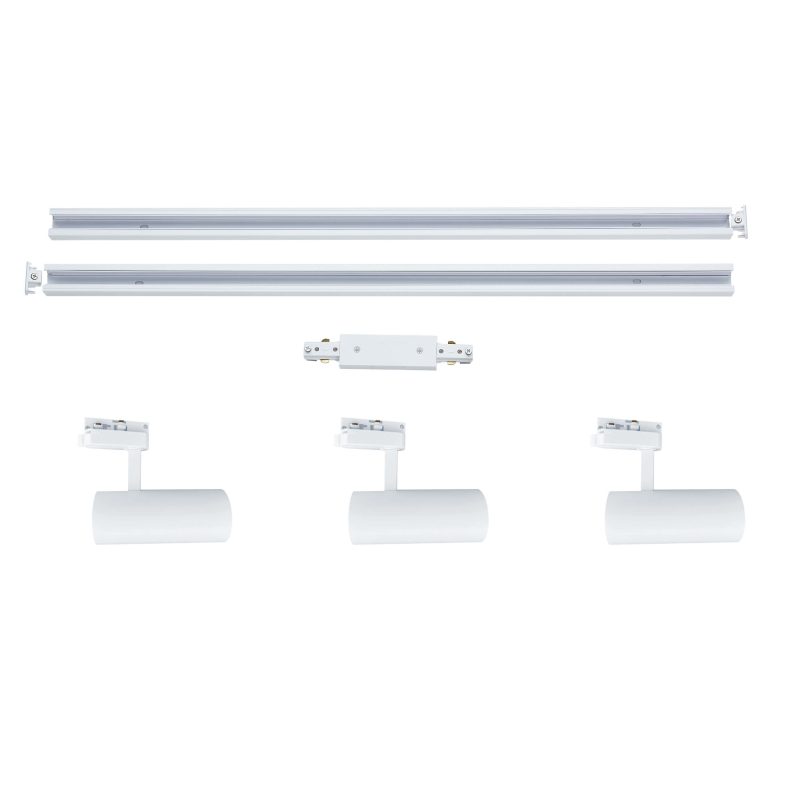Set iluminat șină 1F alb 3xGU10, sistem complet, Ice Light Prestige