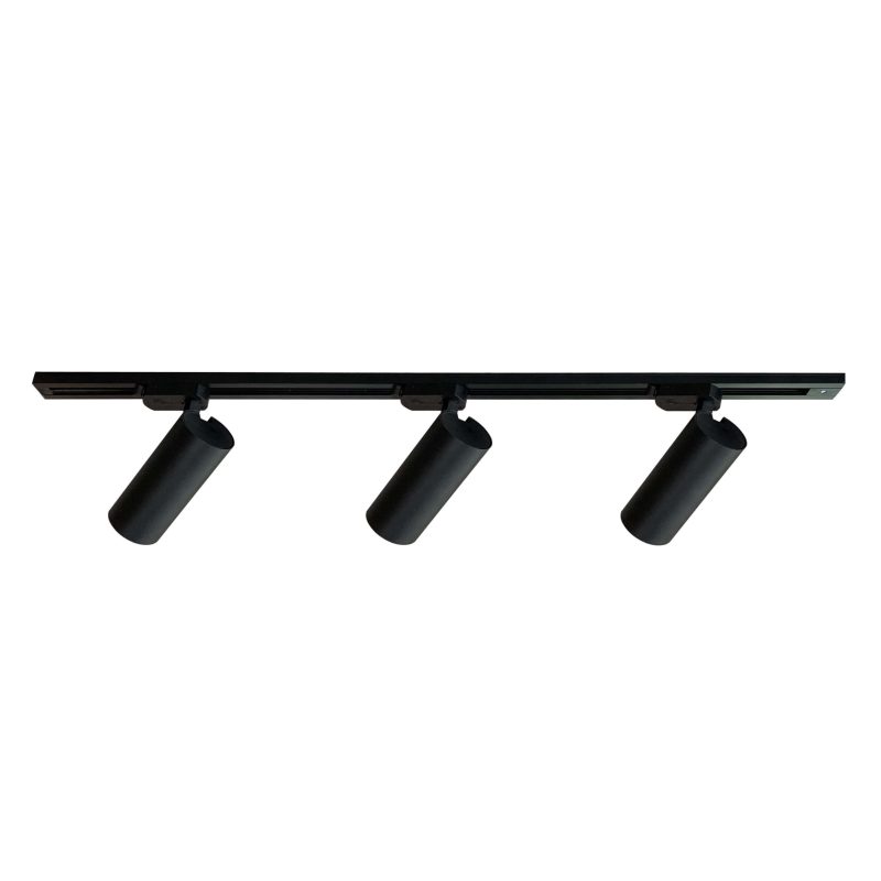 Set iluminat șină 1F negru, iluminat interior, 3xGU10, Ice, Light Prestige