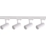 Set iluminat șină 3F alb, 4xGU10, complet cu spoturi, Ice Light Prestige