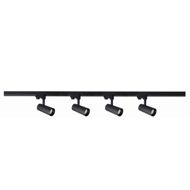 Set iluminat șină 3F negru 4xGU10, complet cu spoturi, Ice Light Prestige - imagine 4