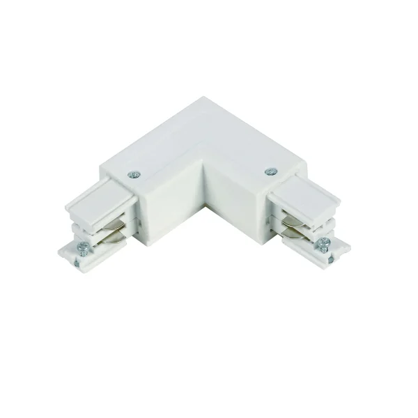 Conector L 3F stânga alb Light Prestige
