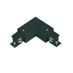 Conector L 3F stânga negru Light Prestige