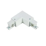 Conector L 3F dreapta alb Light Prestige
