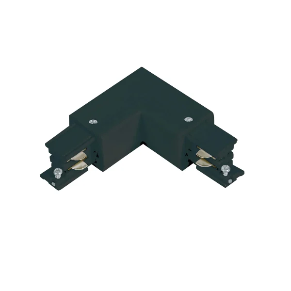 Conector L 3F dreapta negru Light Prestige