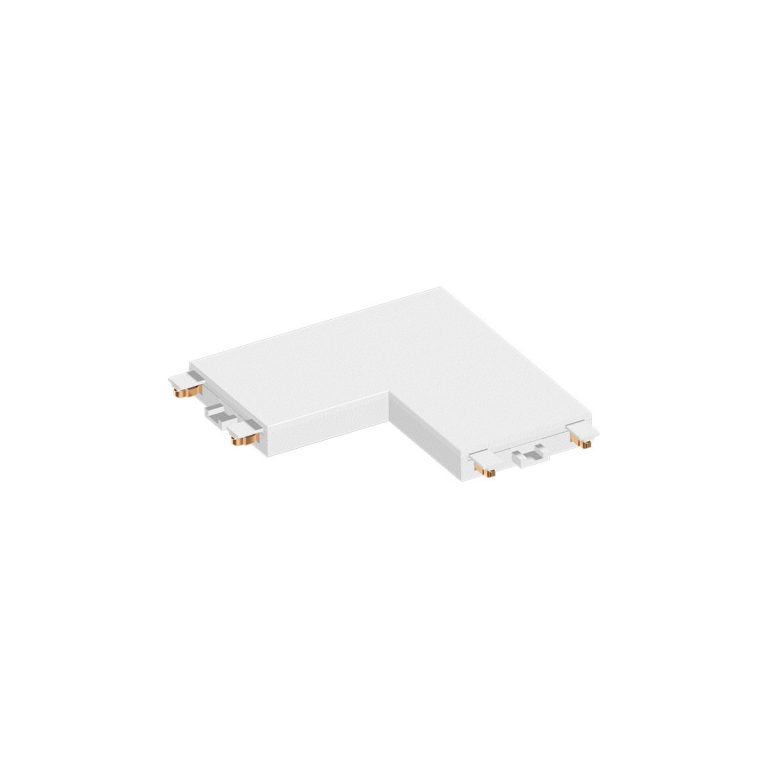 Conector aplicat tip L alb