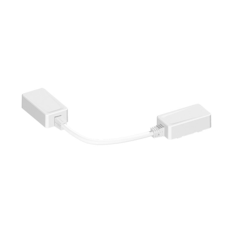 Conector aplicat cu cablu alb