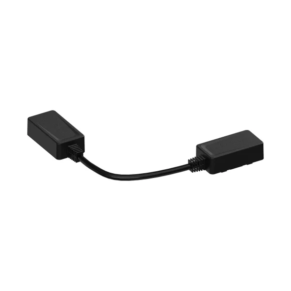 Conector aplicat cu cablu negru