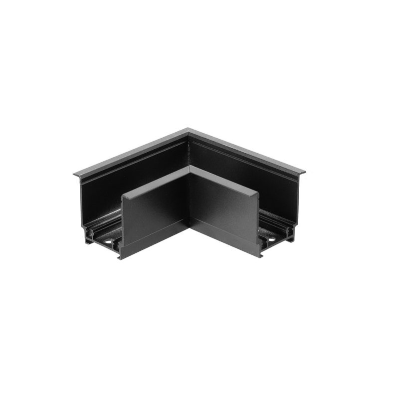 Conector încastrat L negru