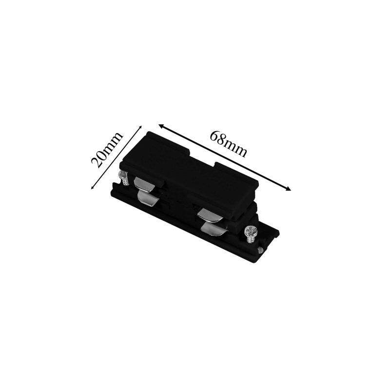Conector interior 3F negru Light Prestige