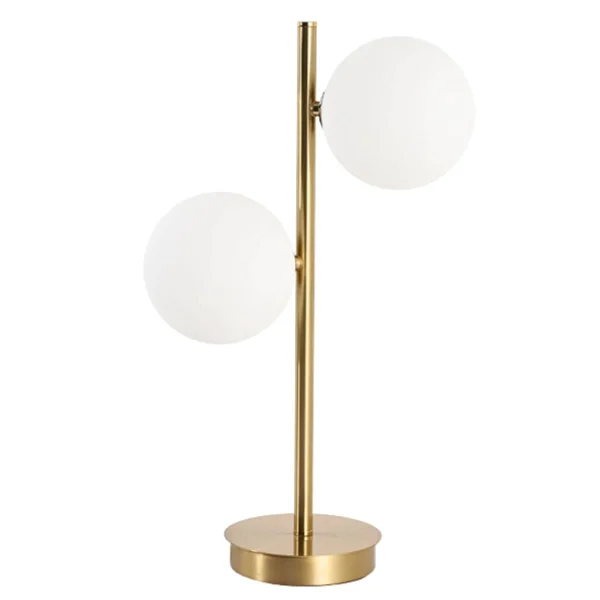 Lampă de masă aurie 2xG9