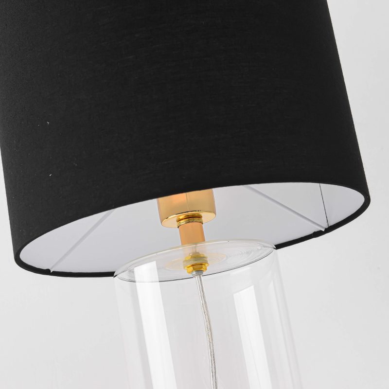 Lampă de masă negru-transparentă 1xE27, stil modern, Sunflower Light Prestige - imagine 10