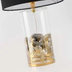 Lampă de masă negru-transparentă 1xE27, stil modern, Sunflower Light Prestige