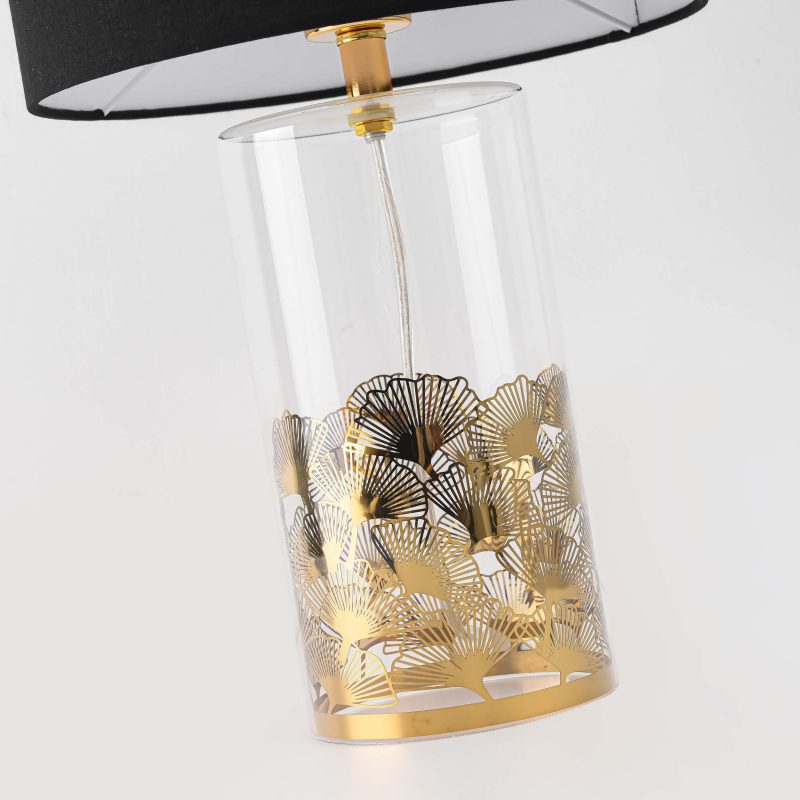 Lampă de masă negru-transparentă 1xE27, stil modern, Sunflower Light Prestige - imagine 8