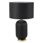 Lampă de masă neagră 1xE27, iluminat birou, Tamiza Light Prestige