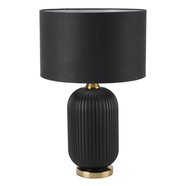 Lampă de masă neagră 1xE27