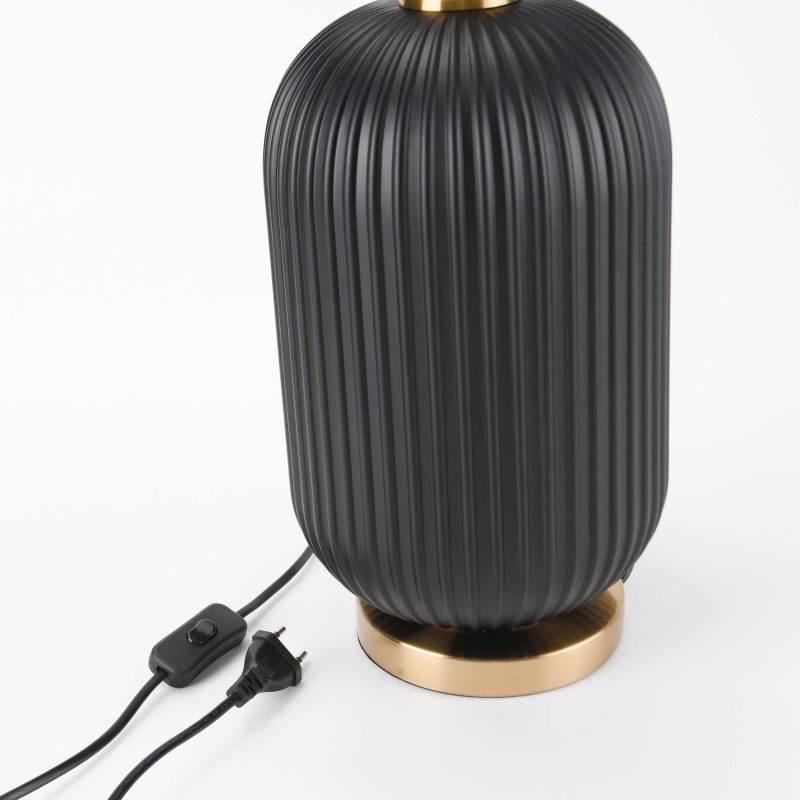 Lampă de masă neagră 1xE27, iluminat birou, Tamiza Light Prestige - imagine 10