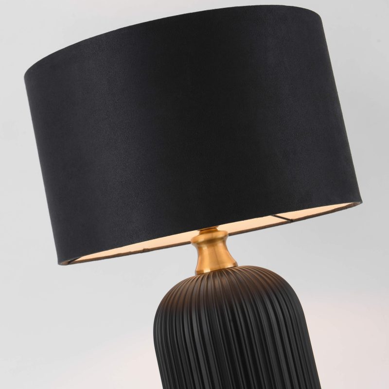 Lampă de masă neagră 1xE27, iluminat birou, Tamiza Light Prestige - imagine 4