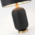 Lampă de masă neagră 1xE27, iluminat birou, Tamiza Light Prestige
